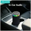 USAMS YX018 hordozható Bluetooth 5.4 vezeték nélküli hangszóró, fekete thumbnail