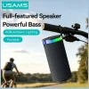 USAMS YX018 prenosný bezdrôtový Bluetooth 5.4 reproduktor, čierny thumbnail