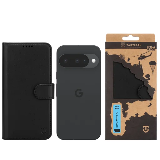 Google Pixel 11 čierne koženkové puzdro Tactical Field Notes s otváraním do boku - 3