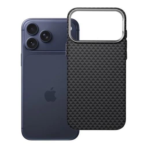 K-Look MagSafe-kompatibilis tok iPhone 17 Pro Max / 18 Pro Max készülékhez, alacsony kameraperemmel, fekete v2 - 1