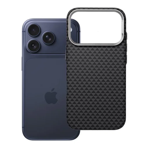 iPhone 17 Pro / 18 Pro čierne v2 K-Look puzdro kompatibilné s MagSafe - 1