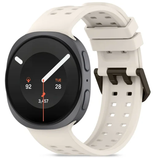 Tech-Protect Silicone Air szilikon óraszíj Samsung Galaxy Watch 8 / 9 / Classic (40 / 44 / 46 mm) csillagfény - 1