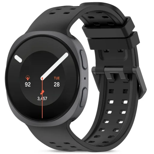 Tech-Protect Silicone Air silikónový remienok Samsung Galaxy Watch 8 / 9 / Classic (40 / 44 / 46 mm) čierny - 1