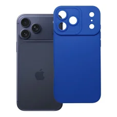 Matné 2.0 modré TPU puzdro pre iPhone 17 Pro Max / 18 Pro Max s nízkym okrajom fotoaparátu