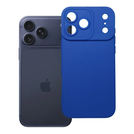 Matné 2.0 modré TPU puzdro pre iPhone 17 Pro Max / 18 Pro Max s nízkym okrajom fotoaparátu - 1