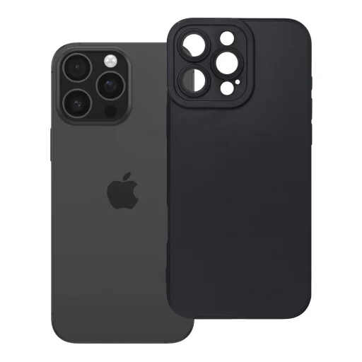 Matt 2.0 tenké TPU puzdro pre iPhone 16 Pro Max, čierne - 1