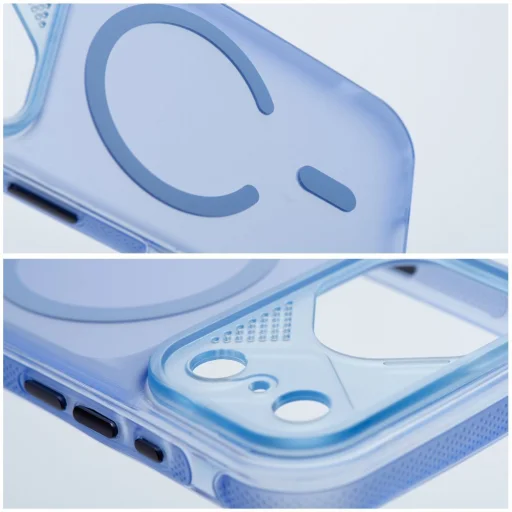 Aurora MagSafe kompatibilné puzdro pre iPhone 13, modré - 5