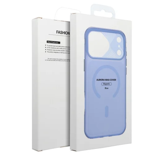 Aurora MagSafe kompatibilné puzdro pre iPhone 13, modré - 7