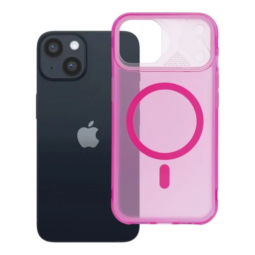 Aurora puzdro na iPhone 14, kompatibilné s MagSafe, ružové - 7