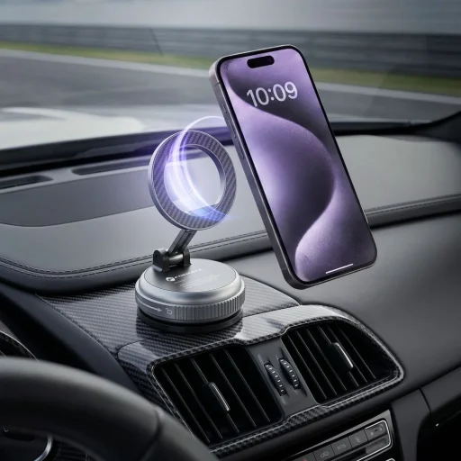 FORCELL F-Grip Magic Mag magnetický držiak na telefón do auta, čierny - 5