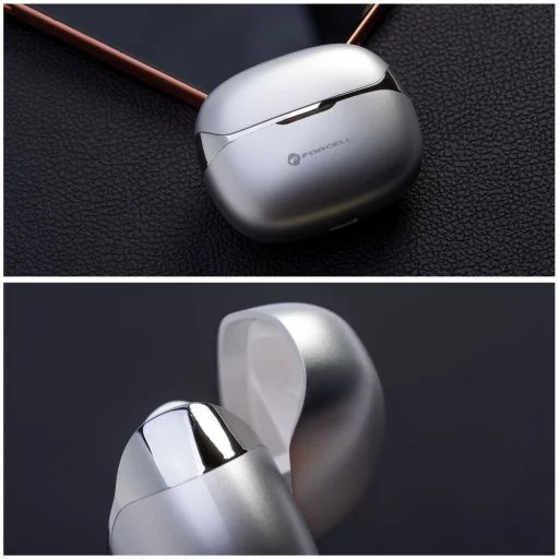 Forcell F-Audio Pulse Air ENC vezeték nélküli TWS fülhallgató, ezüst - 6