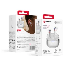 Forcell F-Audio Pulse Air ENC vezeték nélküli TWS fülhallgató, ezüst
