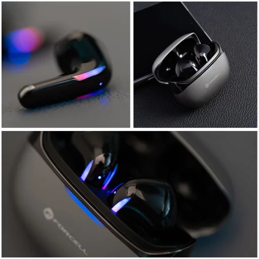 Forcell F-Audio Pulse Air vezeték nélküli TWS fülhallgató fekete - 7