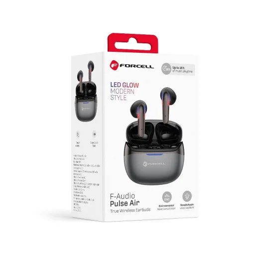 Forcell F-Audio Pulse Air bezdrôtové TWS slúchadlá čierne - 5