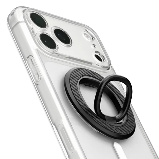 Spigen O-Mag OM106 mágneses telefontartó állvány fekete - 1