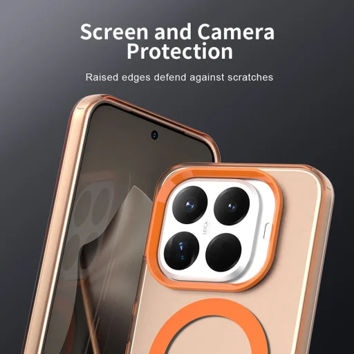 Techsuit CandyCase MagSafe tok Xiaomi 17T készülékhez, narancssárga - 3
