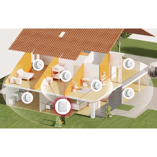X-SENSE FS31 sada dymových detektorov s 3 senzormi a bázisovou stanicou - 3