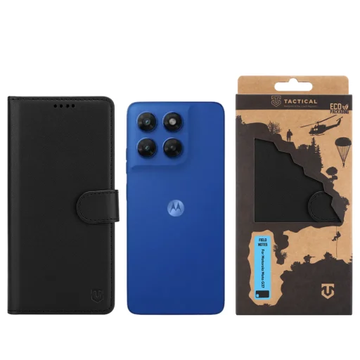 Tactical Field Notes Motorola Moto G37 čierne knižkové puzdro - 3