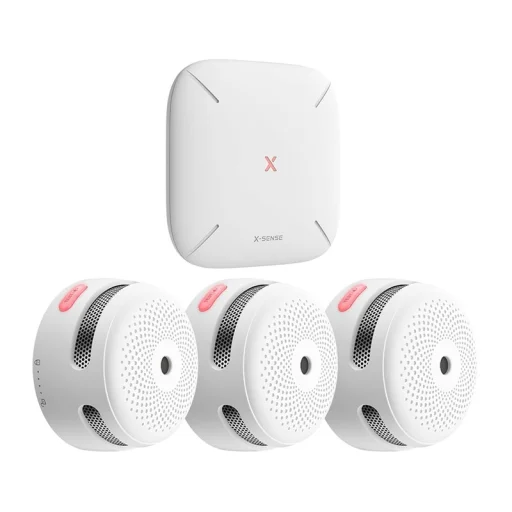X-SENSE FS31 sada dymových detektorov s 3 senzormi a bázisovou stanicou - 1