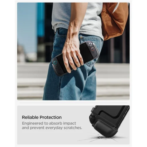 Spigen Ultra Hybrid ochranný kryt pre Nintendo Switch 2, matná čierna - 6