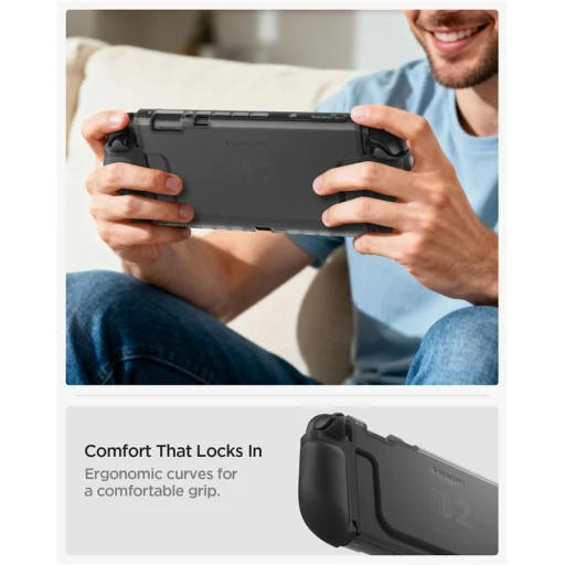 Spigen Ultra Hybrid ochranný kryt pre Nintendo Switch 2, matná čierna - 11