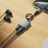 Hoco UPA34A USB-C–USB-C / USB-C audioadapter, szürke thumbnail