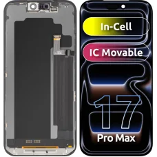 ZY LCD kijelzőmodul Apple iPhone 17 Pro Max készülékhez, fekete, cellán belüli IC-változat