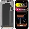 ZY LCD kijelzőmodul Apple iPhone 17 Pro készülékhez, In-Cell IC változat, fekete thumbnail