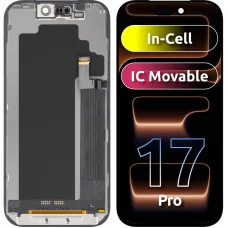 ZY LCD displejový modul pre Apple iPhone 17 Pro, verzia In-Cell IC, čierny