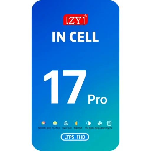 ZY LCD displejový modul pre Apple iPhone 17 Pro, verzia In-Cell IC, čierny - 5