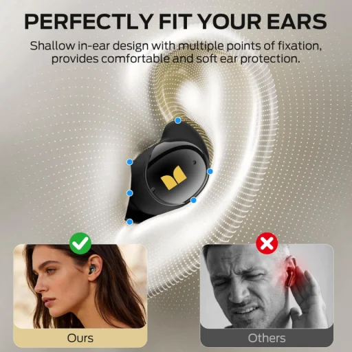 Monster Sleep Ear200 TWS slúchadlá navrhnuté na spanie, čierne - 4