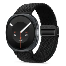 Tech-Protect NylonMag fekete fonott nejlon óraszíj Samsung Galaxy Watch 8 / 9 / Classic (40 / 44 / 46 mm)