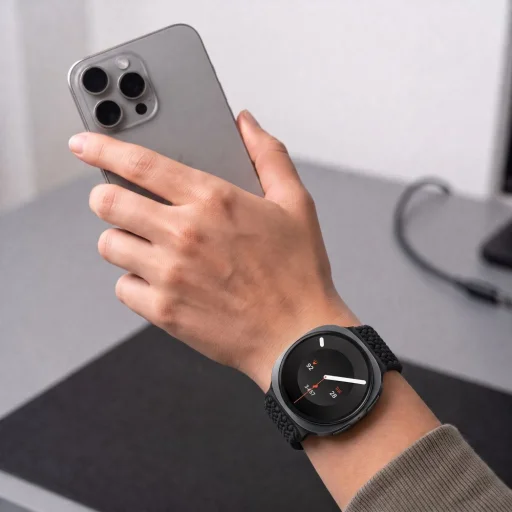 Tech-Protect NylonMag čierny pletený nylonový remienok Samsung Galaxy Watch 8 / 9 / Classic (40 / 44 / 46 mm) - 6