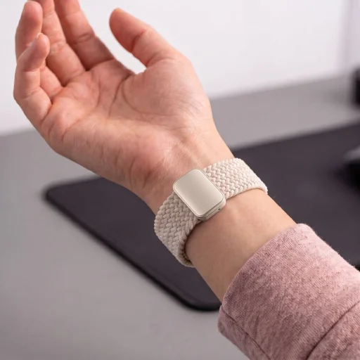 Tech-Protect NylonMag fonott nejlon óraszíj Samsung Galaxy Watch 8 / 9 / Classic (40 / 44 / 46 mm) órákhoz, csillagfény - 5