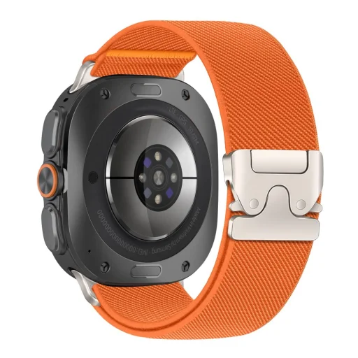 Tech-Protect Nylon Clasp nylon óraszíj Samsung Galaxy Watch Ultra 1 / 2 2024–2026 (47 mm) narancssárga - 2