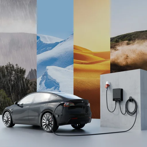 dé 11 kW nástenná nabíjacia stanica s 15 m káblom, APP TUYA Typ-2 - 7