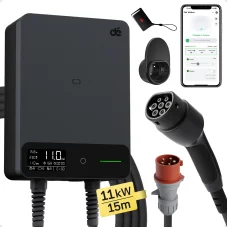 dé 11 kW nástenná nabíjacia stanica s 15 m káblom, APP TUYA Typ-2