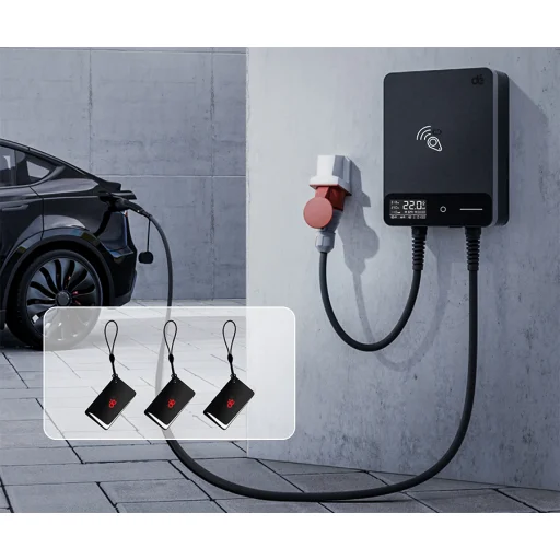 dé 22 kW nástenná nabíjačka s 10 m káblom, APP TUYA Type-2 - 9