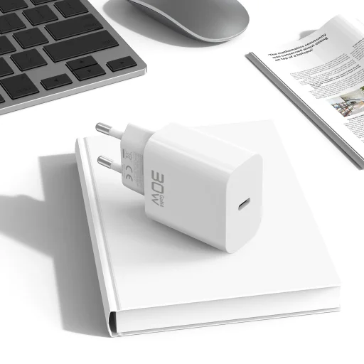 Blavec BC-14 GaN4 USB-C PD QC sieťová nabíjačka 30 W 3 A biela - 3