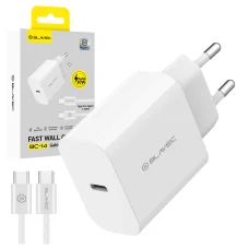 Blavec BC-14 GaN4 hálózati töltő USB-C–USB-C kábellel, fehér
