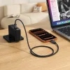 Hoco U154 USB-C – USB-C kábel s LCD displejom, 1 m, čierny thumbnail