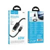Hoco U154 USB-C – USB-C kábel s LCD displejom, 1 m, čierny thumbnail