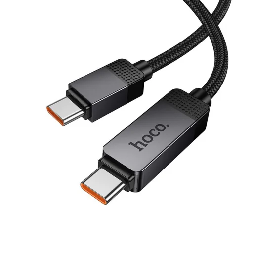 Hoco U154 USB-C – USB-C kábel s LCD displejom, 1 m, čierny - 2