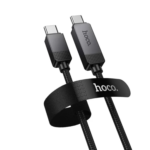 Hoco U154 USB-C – USB-C kábel s LCD displejom, 1 m, čierny - 4