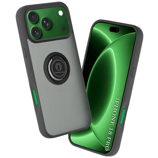  Apple iPhone 18 Pro / iPhone 17 Pro fekete Techsuit Glinth tok - 1