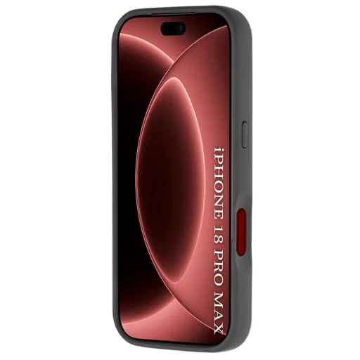  Apple iPhone 18 Pro Max / iPhone 17 Pro Max fekete Techsuit Glinth mágneses gyűrűs tok - 3