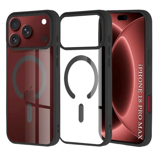  iPhone 18 Pro Max / iPhone 17 Pro Max fekete Techsuit MagSafe Pro tok - 1