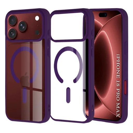  iPhone 18 Pro Max / iPhone 17 Pro Max lila Techsuit MagSafe Pro telefontok - 1