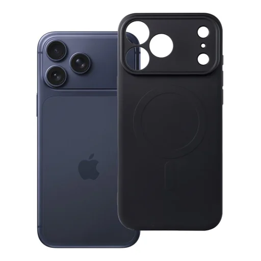 Silikónový kryt Mag Cover pre iPhone 17 Pro Max / 18 Pro Max, kompatibilný s MagSafe, s ochranou fotoaparátu, čierny - 12