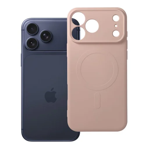 Silicone Mag Cover puzdro pre iPhone 17 Pro Max / 18 Pro Max s ochranou fotoaparátu kompatibilné s MagSafe, ružové - 2